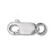 JewelrySupply Lobster Clasp 14x6mm w/Open Ring Sterling Silver (1-Pc)